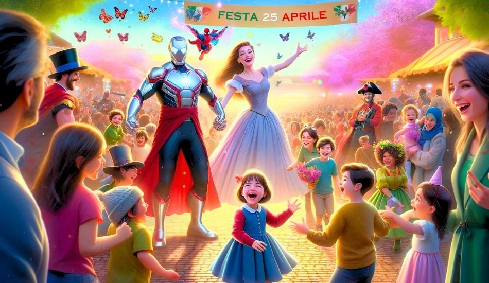 Scopri i 5 irresistibili motivi per festeggiare il 25 aprile con tutta la famiglia insieme a noi in allegria e spensieratezza