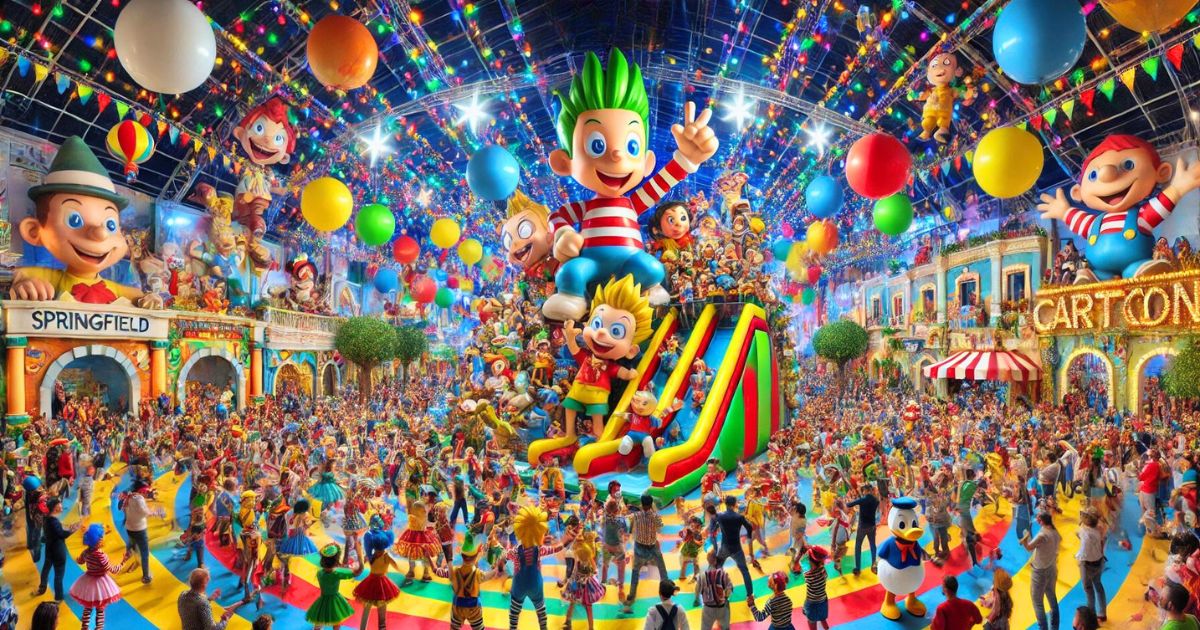 Venite al Cartoon Party, una serata che promette di essere super divertente piena di colori, musica e divertimento