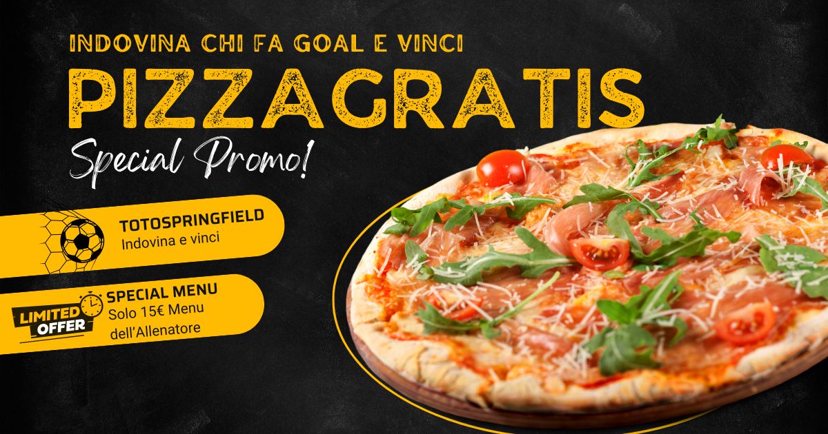 Vivi le emozioni del calcio, in più con la possibilità di vincere una pizza in occasione delle partite di Serie A, eccetto il sabato