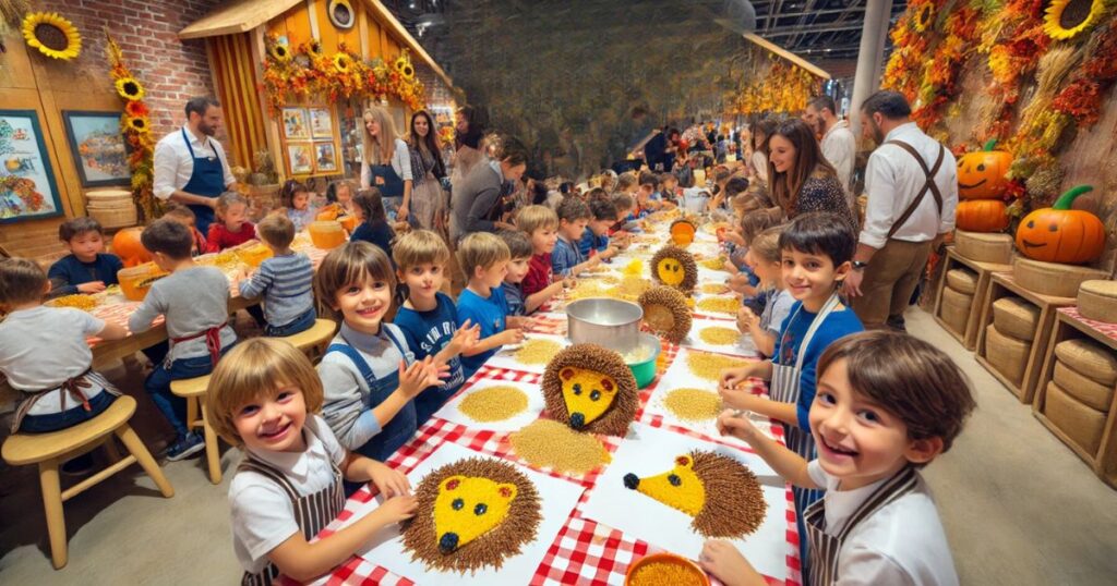 prenota una serata speciale con tanto gusto, divertimento, balli, musica e uno speciale laboratorio a tema riccio