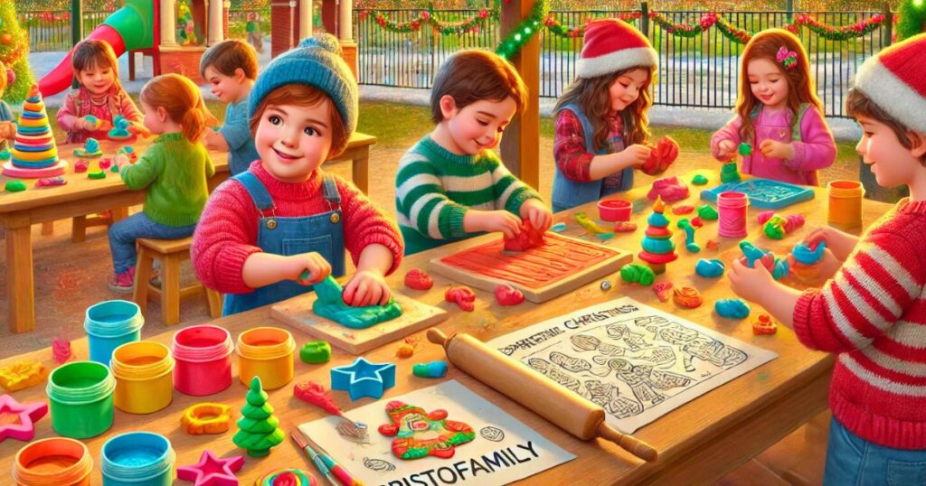 Per i piccoli artisti, abbiamo preparato un Laboratorio di Argilla Colorata in cui creare originali decorazioni natalizie