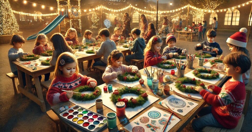 Per i piccoli artisti, abbiamo preparato un Laboratorio delle Ghirlande Natalizie dove potranno modellare, creare e dipingere le loro opere