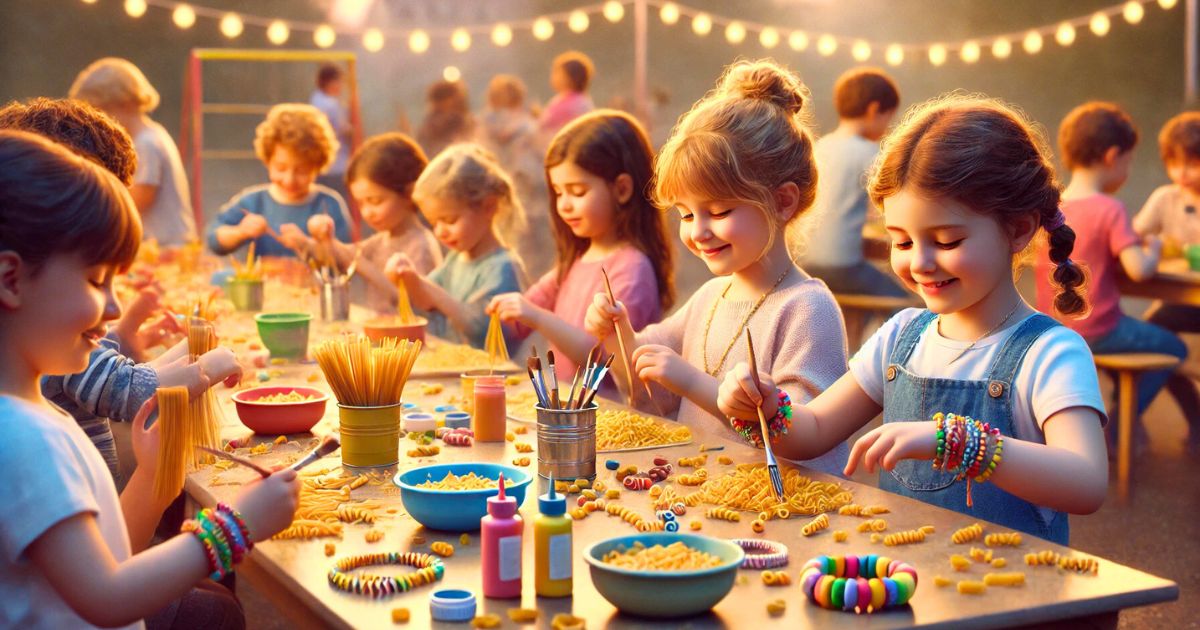 Una serata unica con giochi, balli e attività creative come il Laboratorio di Gioielli di Pasta che faranno felici grandi e piccini