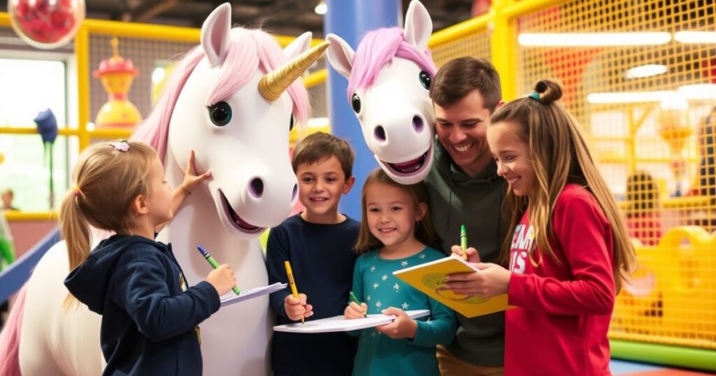 Sabato sera oltre ad una gustosissima cena, per i vostri bambini c'è anche un fantastico laboratorio per colorare con il magico unicorno